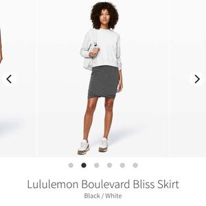 Lululemon boulevard bliss skirt size 10 EUC